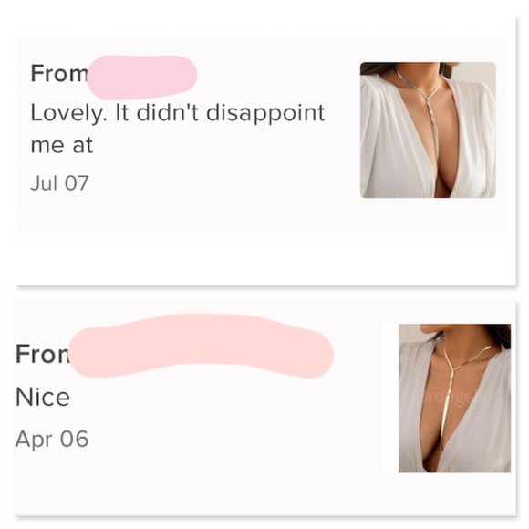 Yellow Gold Tone Y Twisted Shape Necklace - Picture 7 of 7